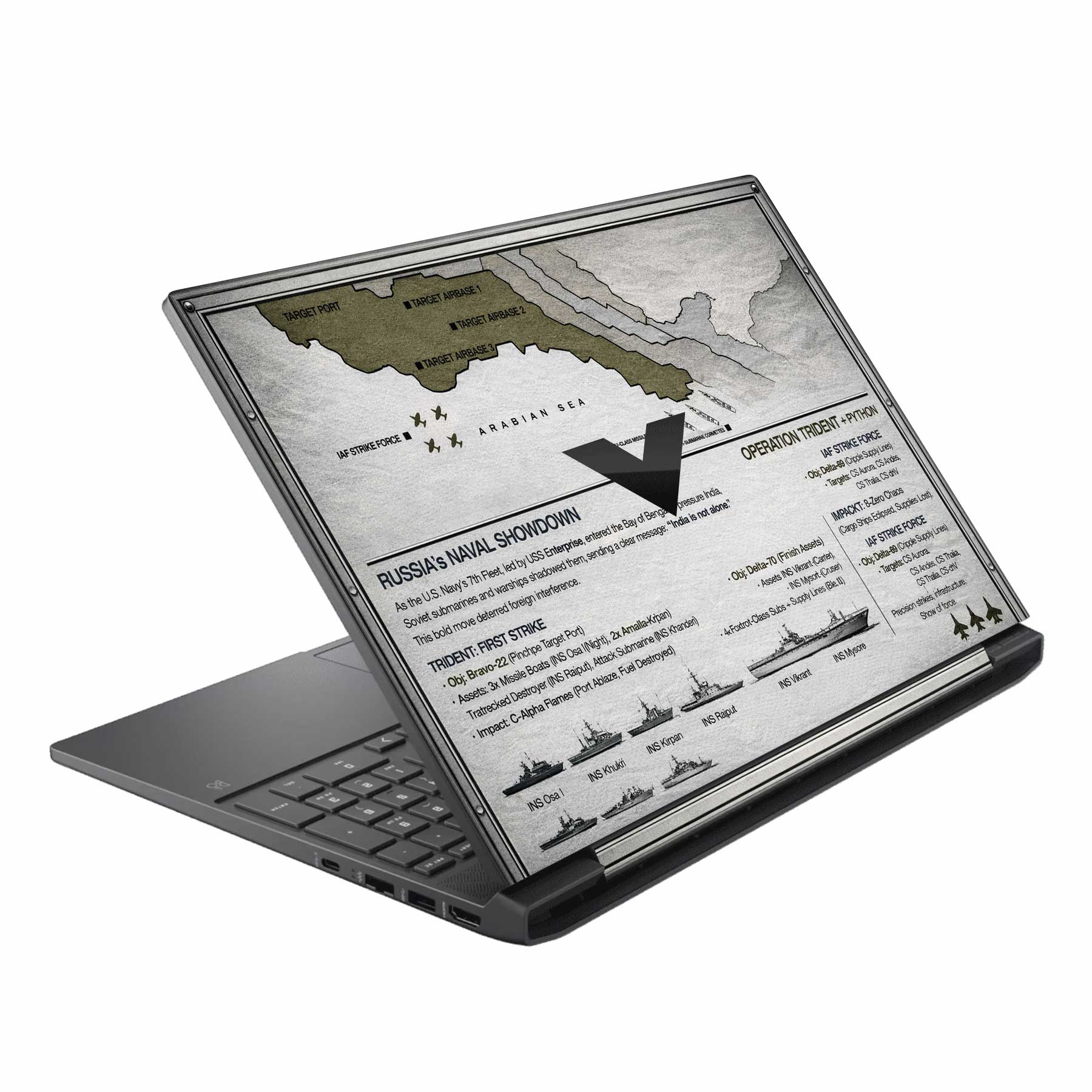 Operation Trident Laptop Skin - Deployed Edition Secondary image