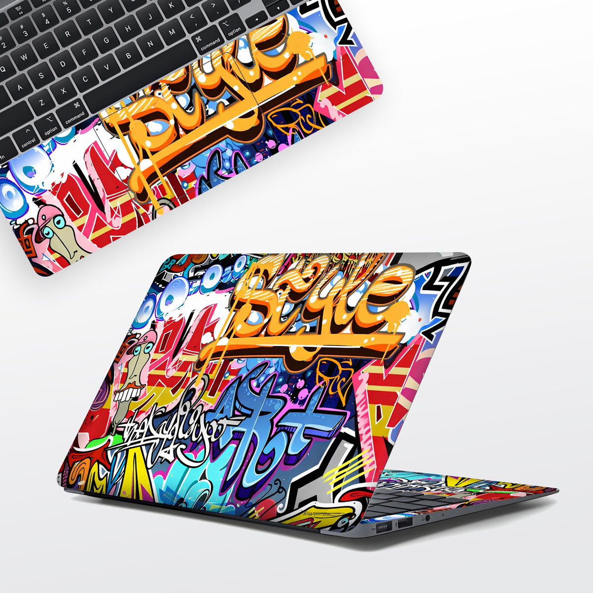Lap Stickers Skin Subtle Structure Laptop Skins | WrapCart Full Body HP Laptop Skin ...