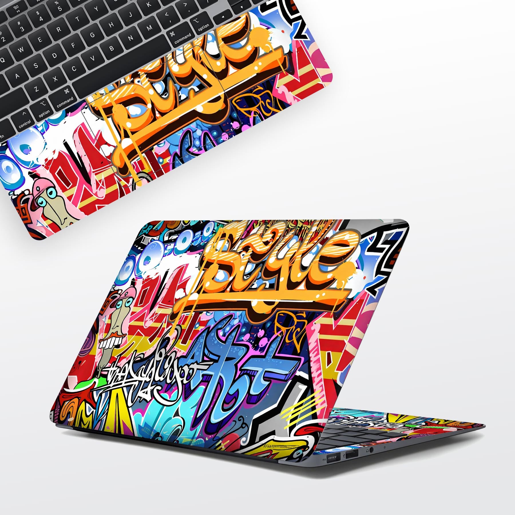 Subtle Structure Laptop Skins | WrapCart Full Body HP Laptop Skin Stickers Best Laptop Skins in India - WrapCart