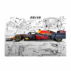 Max First Numbered Redbull Car Asus Tuf Gaming F17 FX706 Laptop Skin