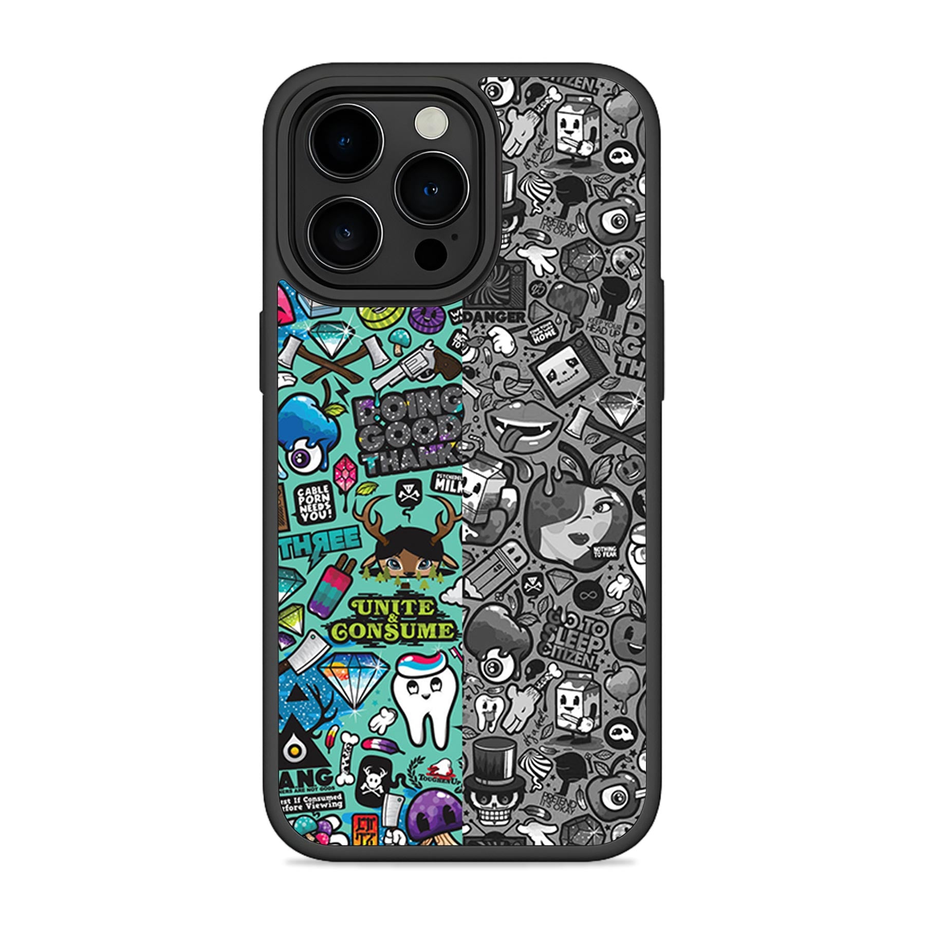 Blue Multi Abstract Mobile Bumper Cover For iPhone & Samsung Main image