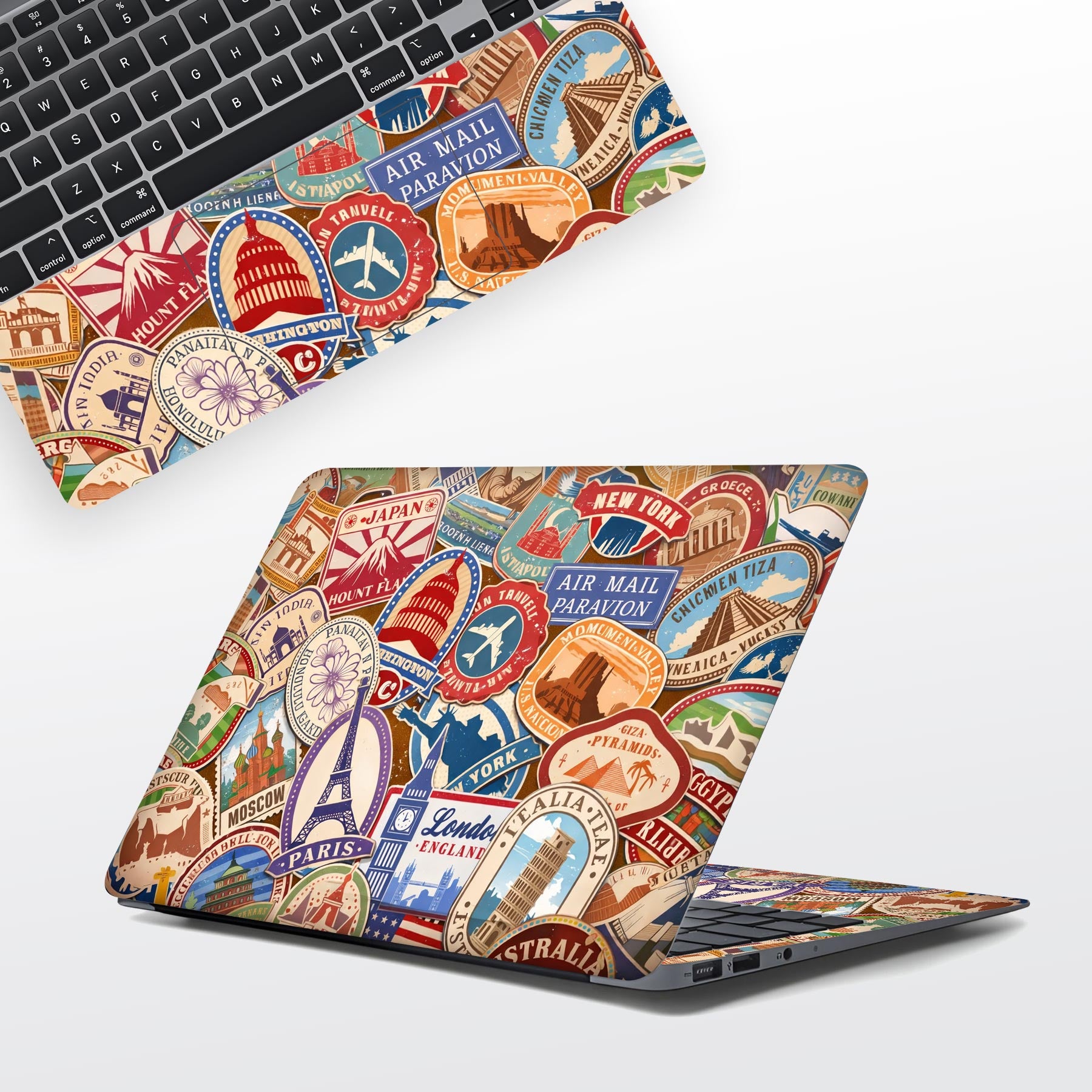 World Map Adventure Laptop Skins | WrapCart Full Body HP Laptop Skin Stickers Best Laptop Skins in India - WrapCart Main image