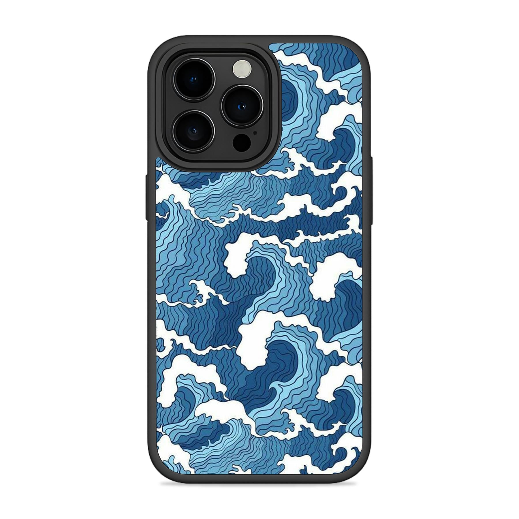 Blue Waves Mobile Bumper Cover For iPhone 15 Pro Max Main image