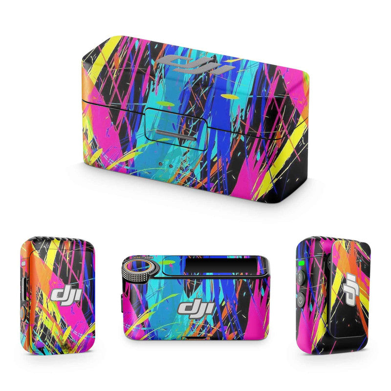 Party Stripes DJI Mic Skin - WrapCart – WrapCart Skins
