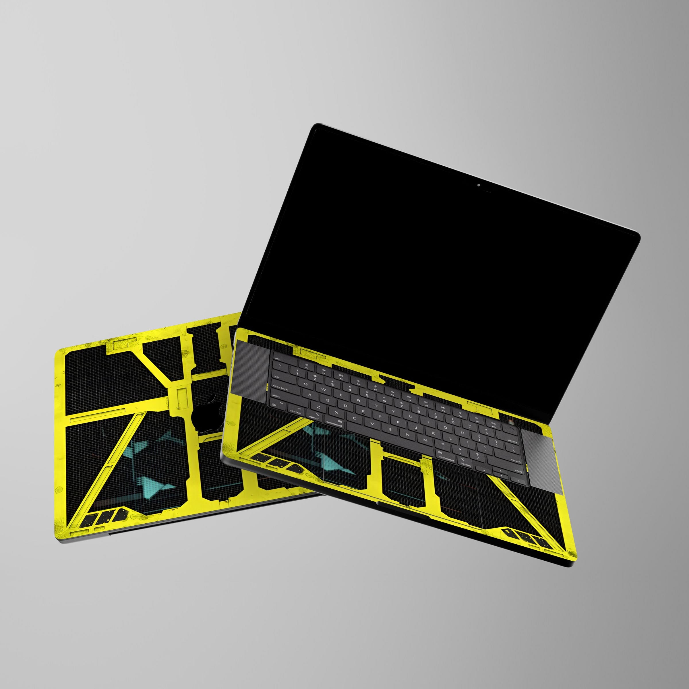 Yellow Cybertech Macbook Skin Main image