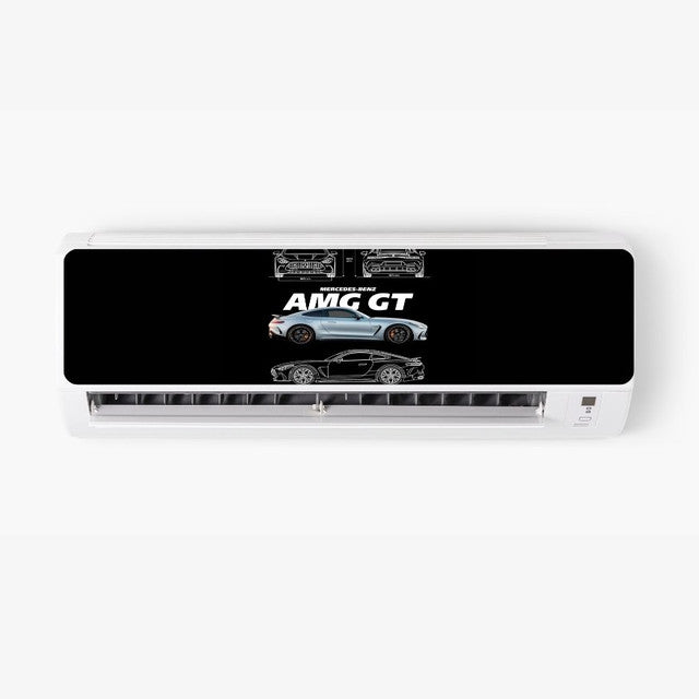 Amg GT Black AC Sticker - Split AC Decal | Air Conditioner Skin Sticker Main image