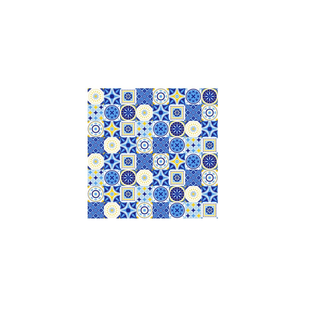 Blue Tiles Wall Sticker