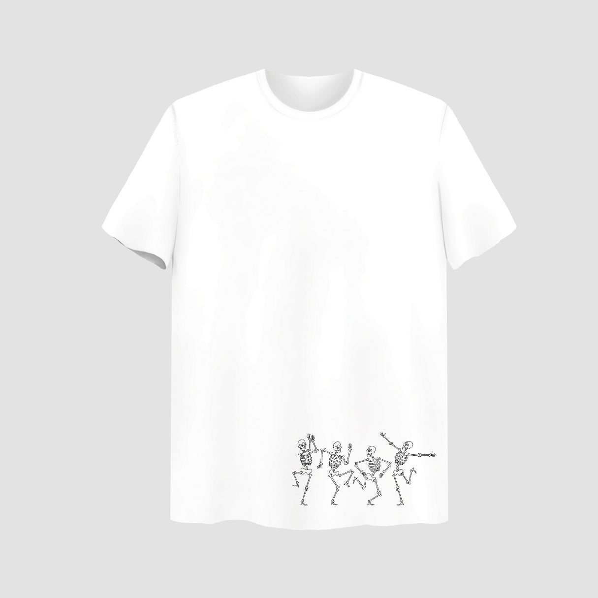 Dance Embroidered White Oversize T Shirt Main image