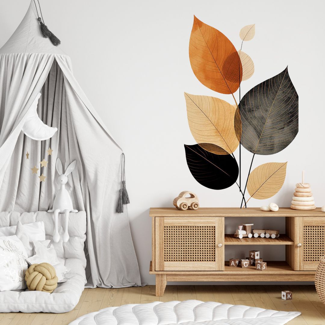 Aesthetic Leaves Wall Sticker Main image