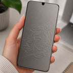 Emboss 3D Transparent Mobile Screen Protector - Shri Krishna