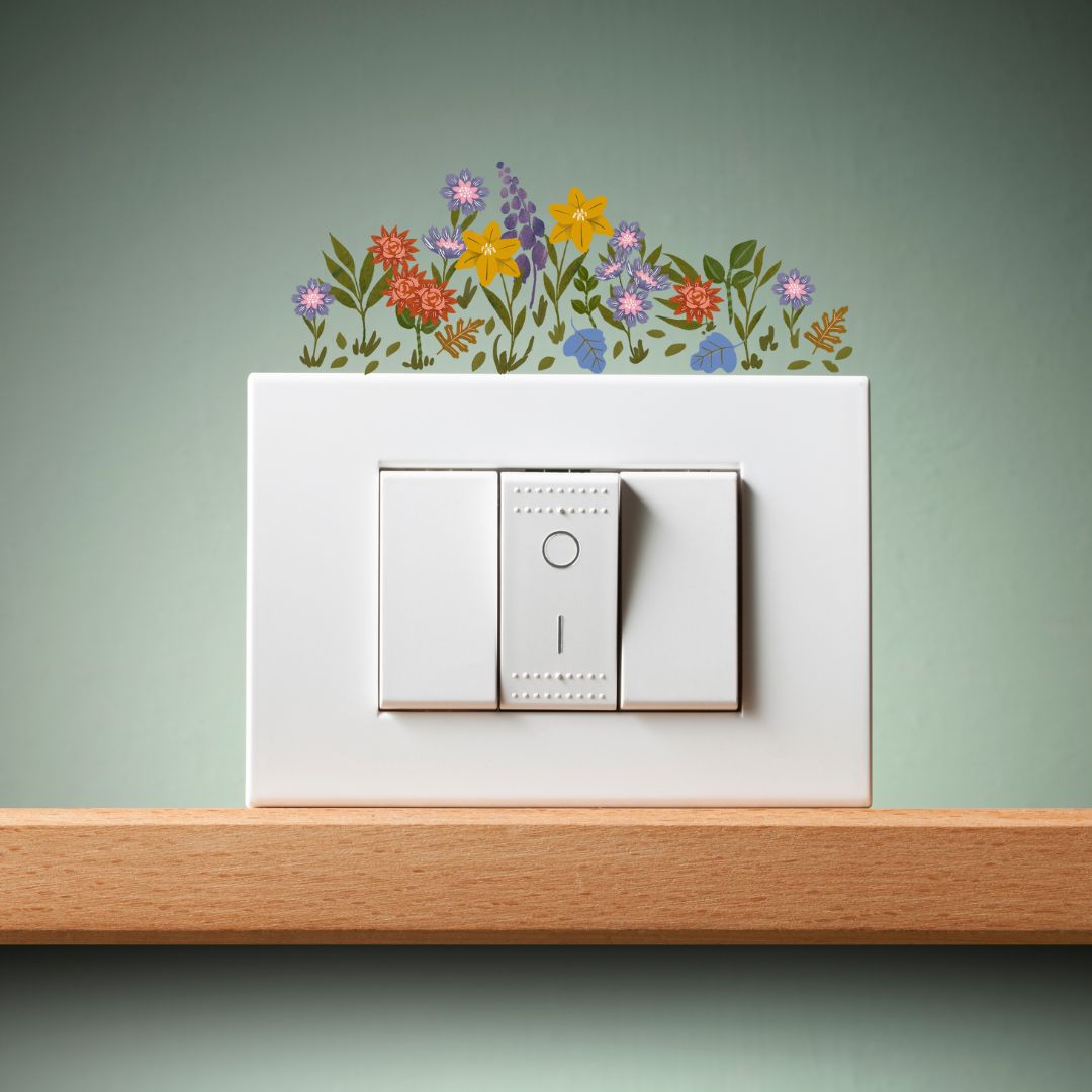 Blooming Flowers Wall Sticker Main image