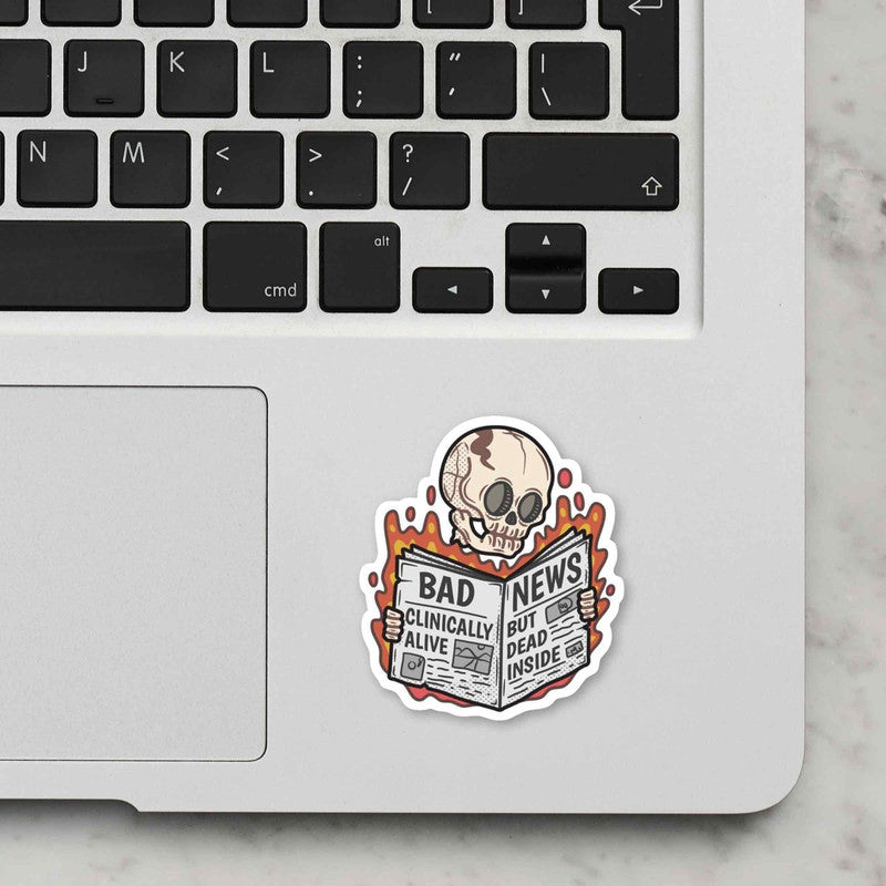 Bad News Laptop Sticker Main image