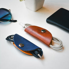 Rich Leather Cable Wrap - Set of 2