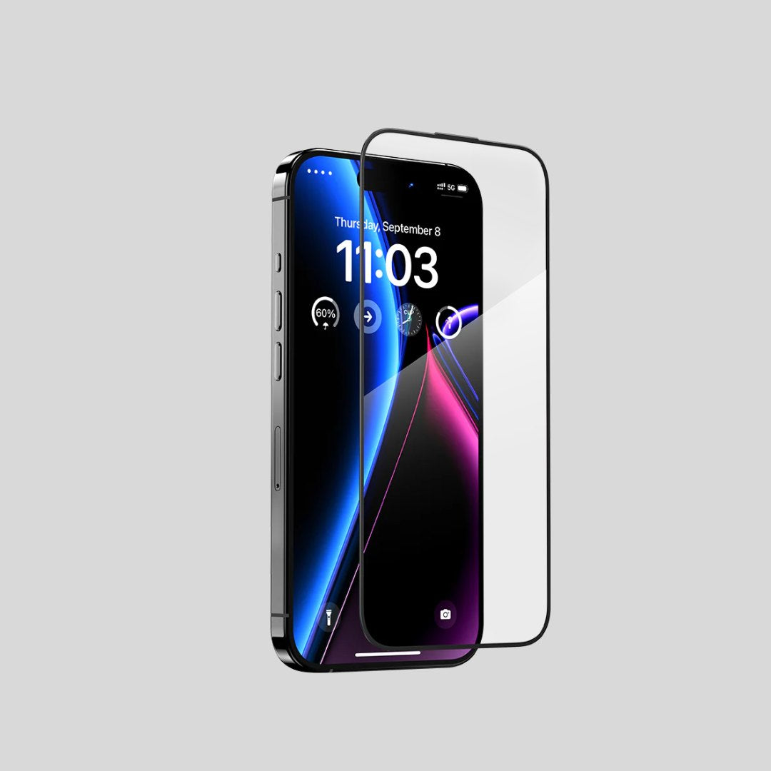 iPhone Tempered Glass - Screen Protector Guard with Easy Fix Auto Dust-Elimination Tool