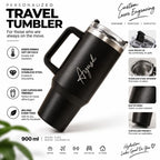 Personalized Coffee Tumbler - Large Insulated Travel Mug 1200 ML