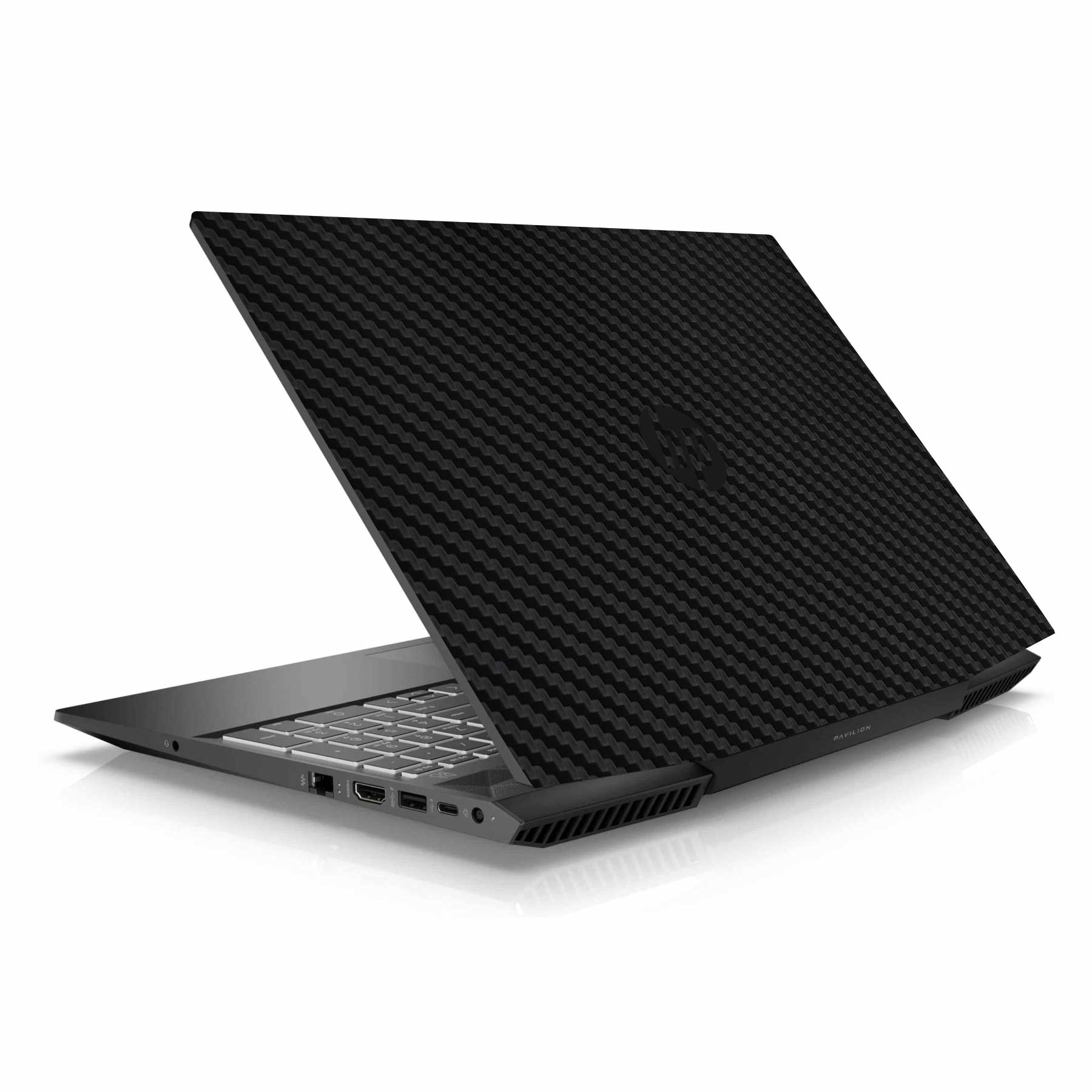Black Carbon HP Pavilion Gaming 15 EC Series Laptop Skin