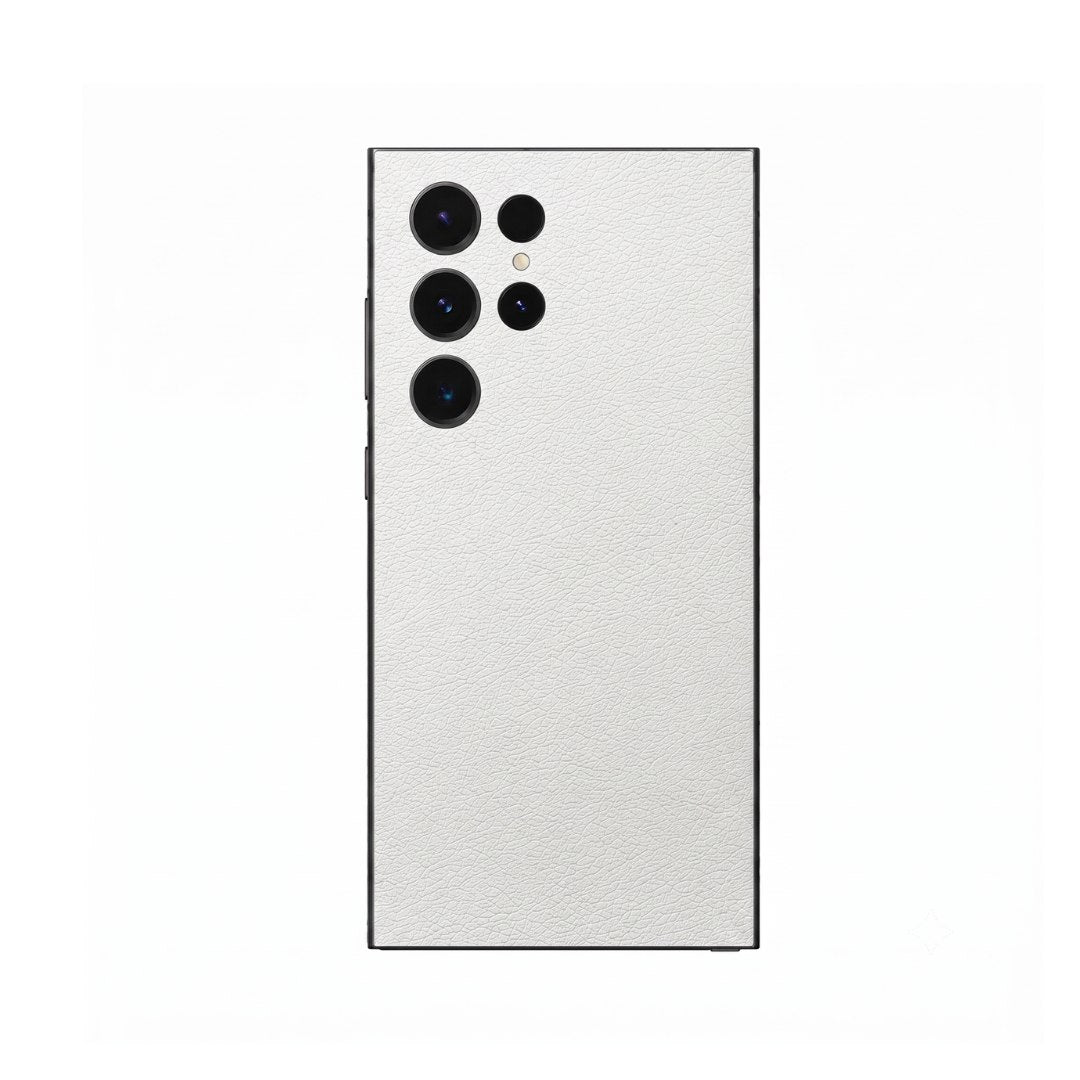 3M White Royal Leather Mobile Skin Main image