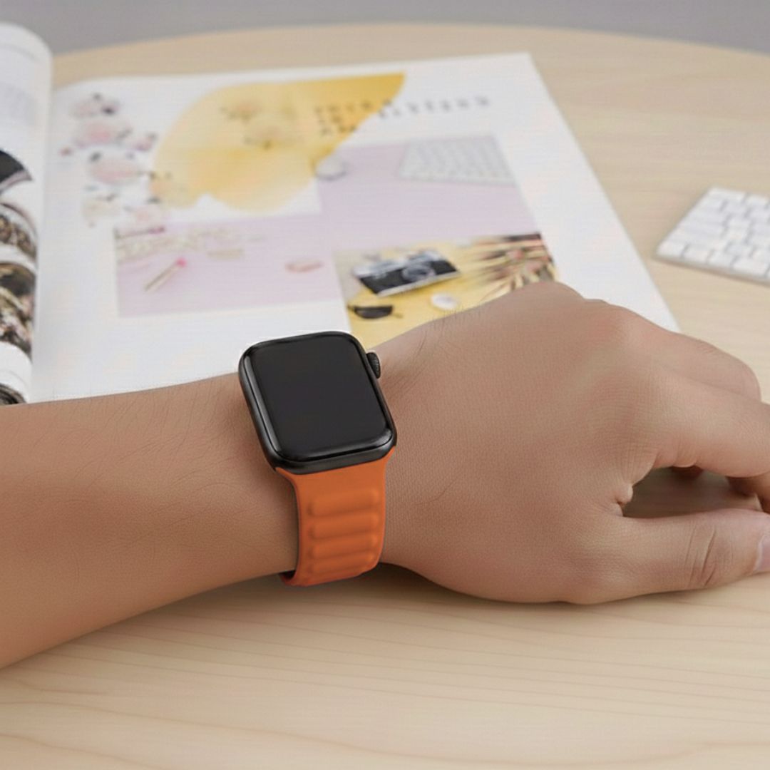 Apple Watch Magnetic Smash Strap (tan orange) - 42/44/45/49 MM Main image