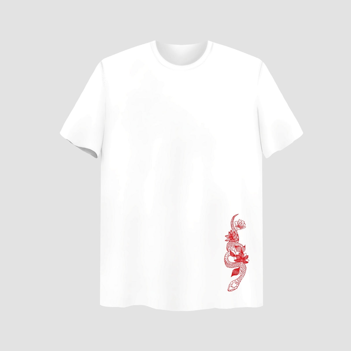 Snake Embroidered Oversize T Shirt Main image