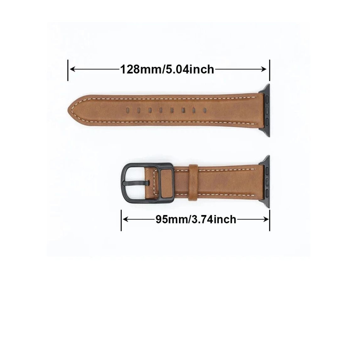 Apple Watch Brown Weave Leather Strap  - 42/44/45/49 MM