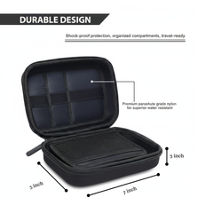 Portable Tech Organizer for Electronic Accessories, Travel Gadgets & More