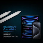 Universal Stylus Pen for All Touchscreen Devices - Rechargeable Fine Tip for Writing & Drawing | Compatible with Android & iOS