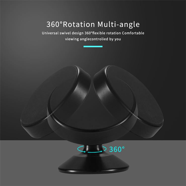 Rotation-Enabled Magnetic Mobile Phone Holder for Car Dashboard Secondary image