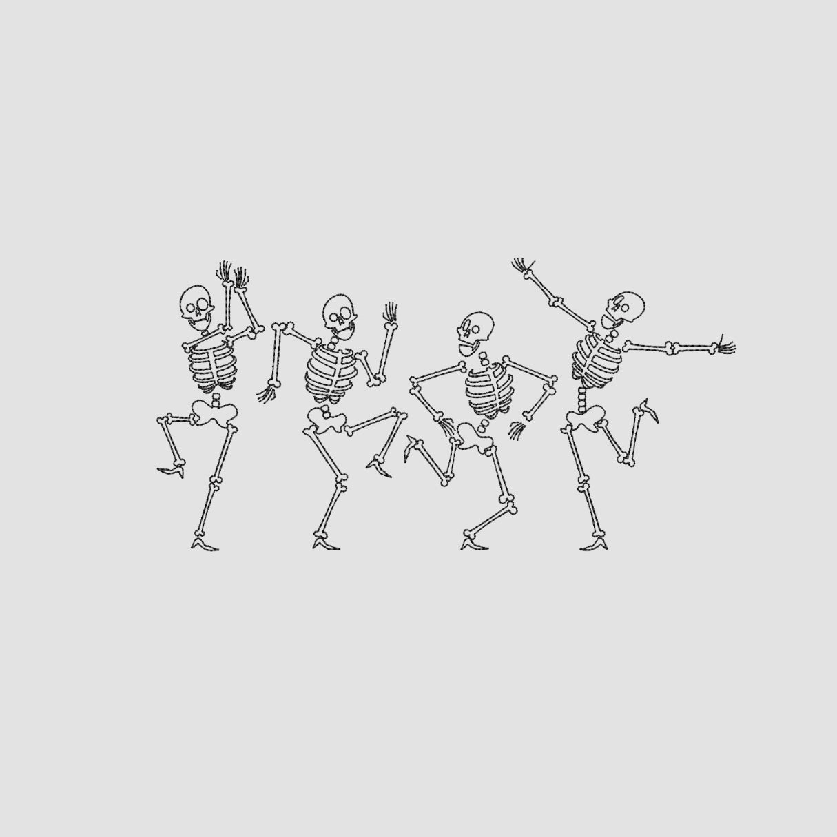 Dance Embroidered White Oversize T Shirt Main image