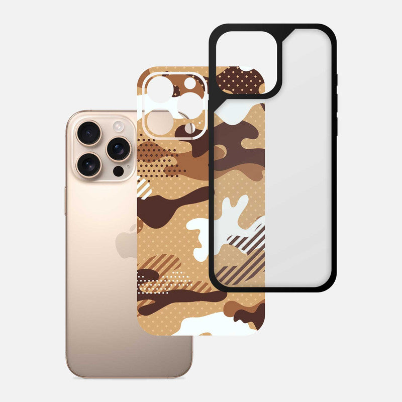 Military Brown Camo Bumper Mobile Cover - WrapCart