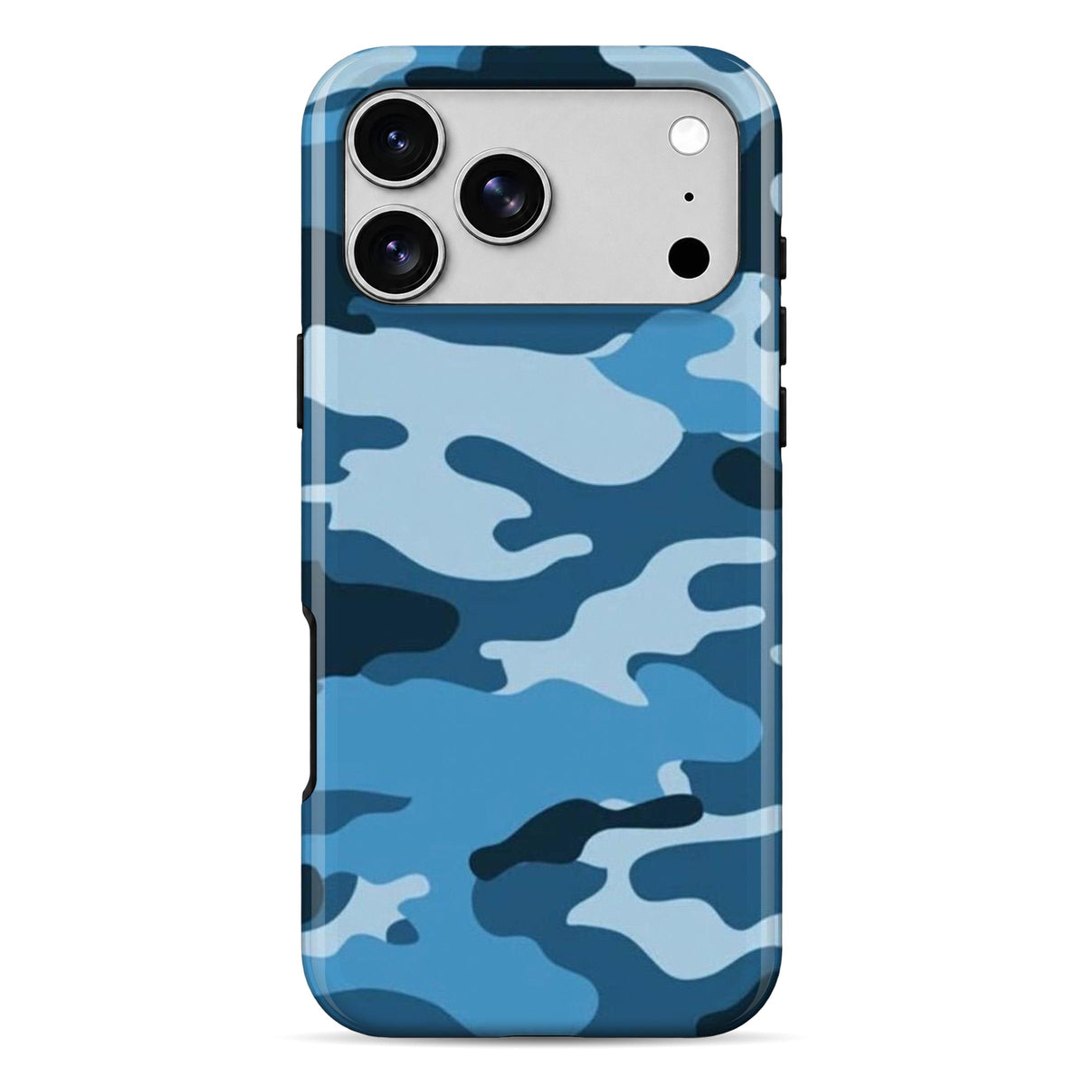 Light Blue Camo | WrapCart Armor Double Layer Shockproof Glossy Phone Case Main image