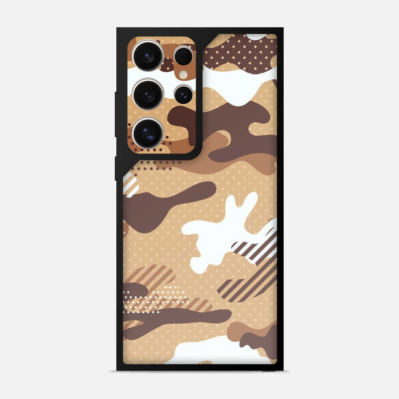 Military Brown Camo Bumper Mobile Cover - WrapCart Main image