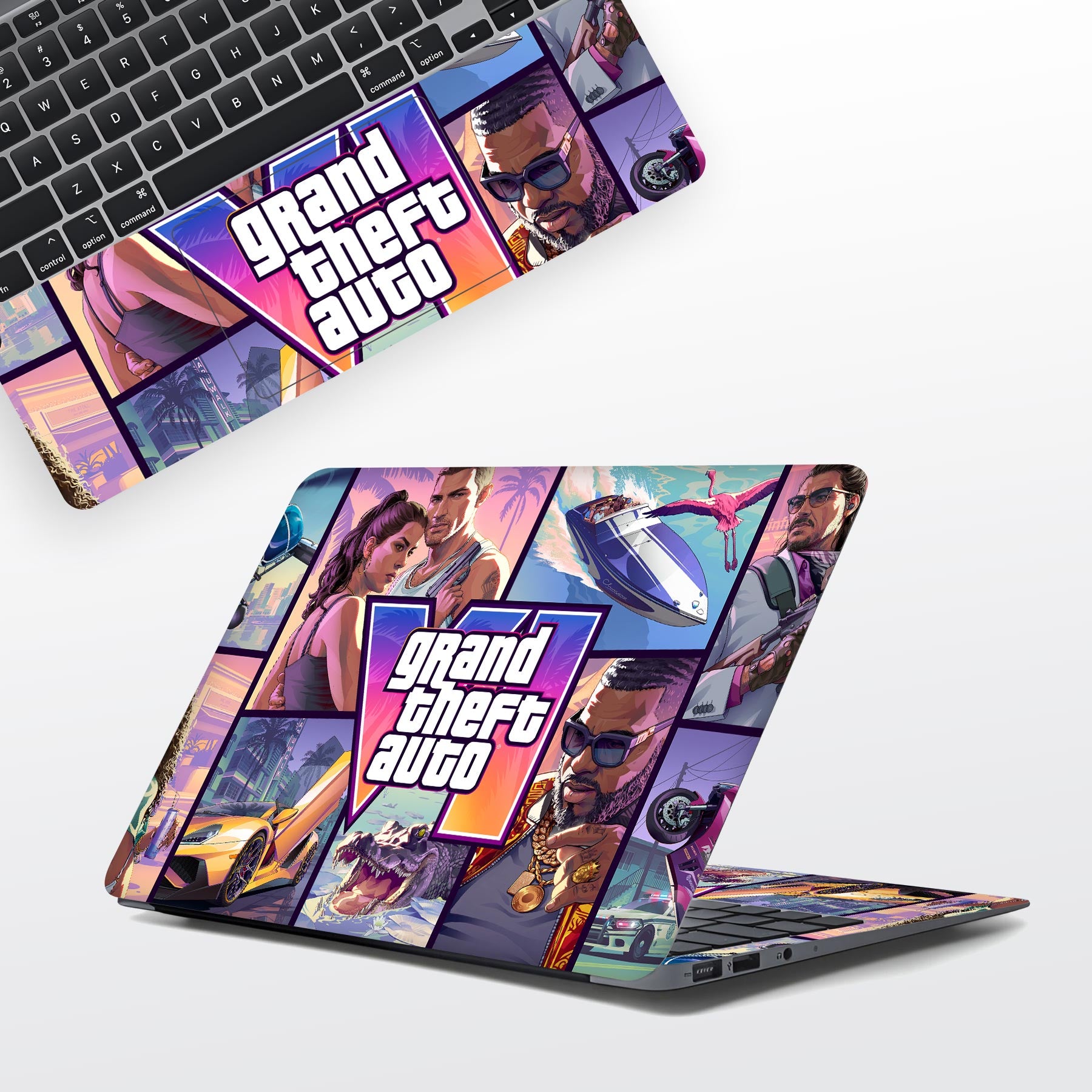 GTA 6 Inspired Laptop Skins | WrapCart Full Body LOQ Laptop Skin Stickers Best Laptop Skins in India - WrapCart