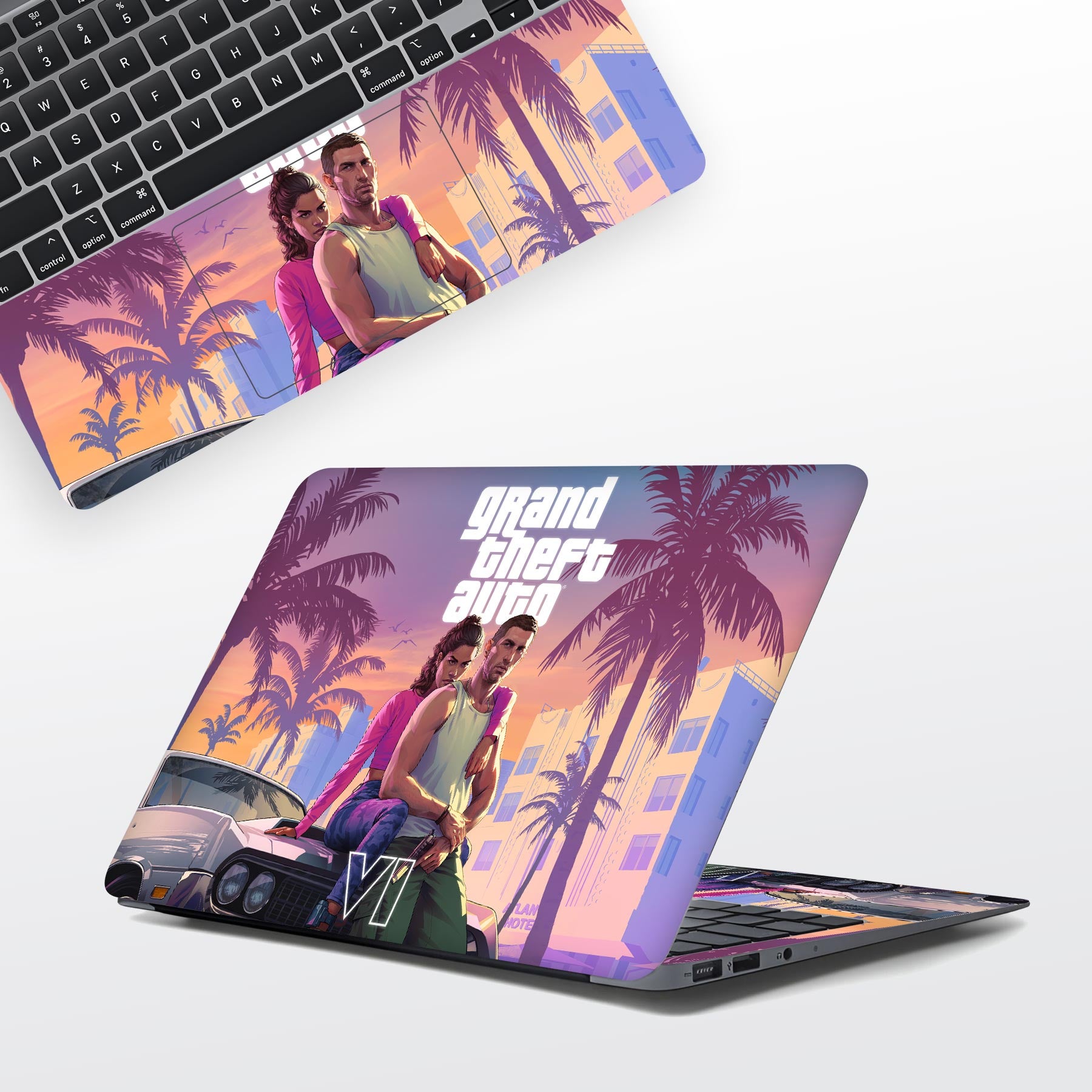 GTA 6 Inspired Laptop Skins | WrapCart Full Body LOQ Laptop Skin Stickers Best Laptop Skins in India - WrapCart Main image