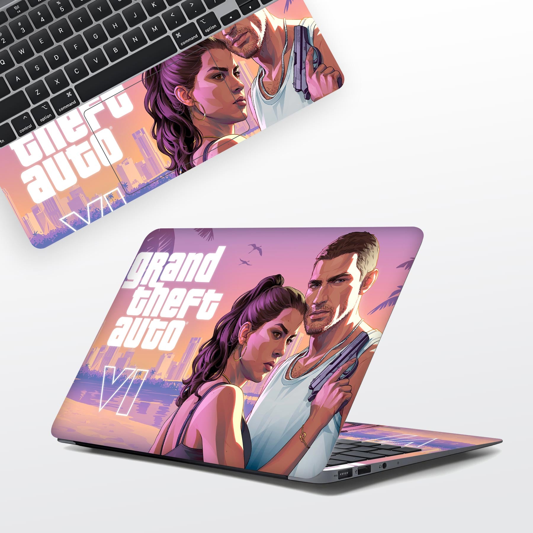 GTA 6 Inspired Laptop Skins | WrapCart Full Body LOQ Laptop Skin Stickers Best Laptop Skins in India - WrapCart