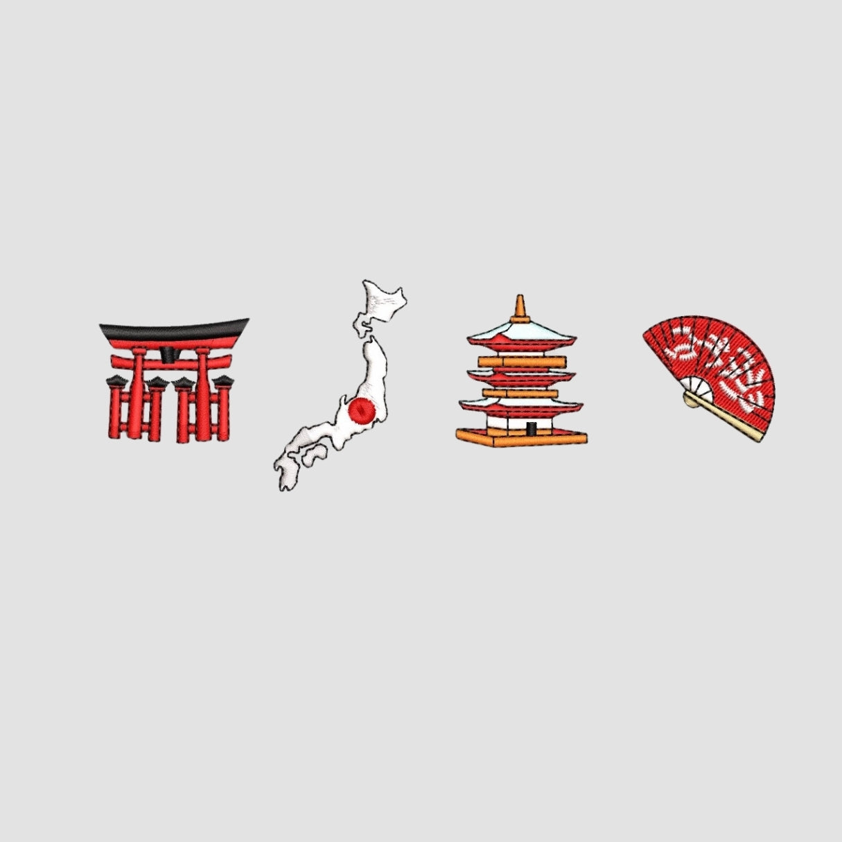 Japan Embroidered White Oversize T-Shirt Secondary image