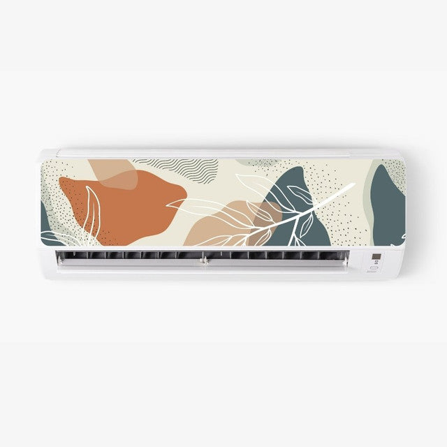 Abstract Floral AC Sticker - Split AC Decal | Air Conditioner Skin Sticker Main image