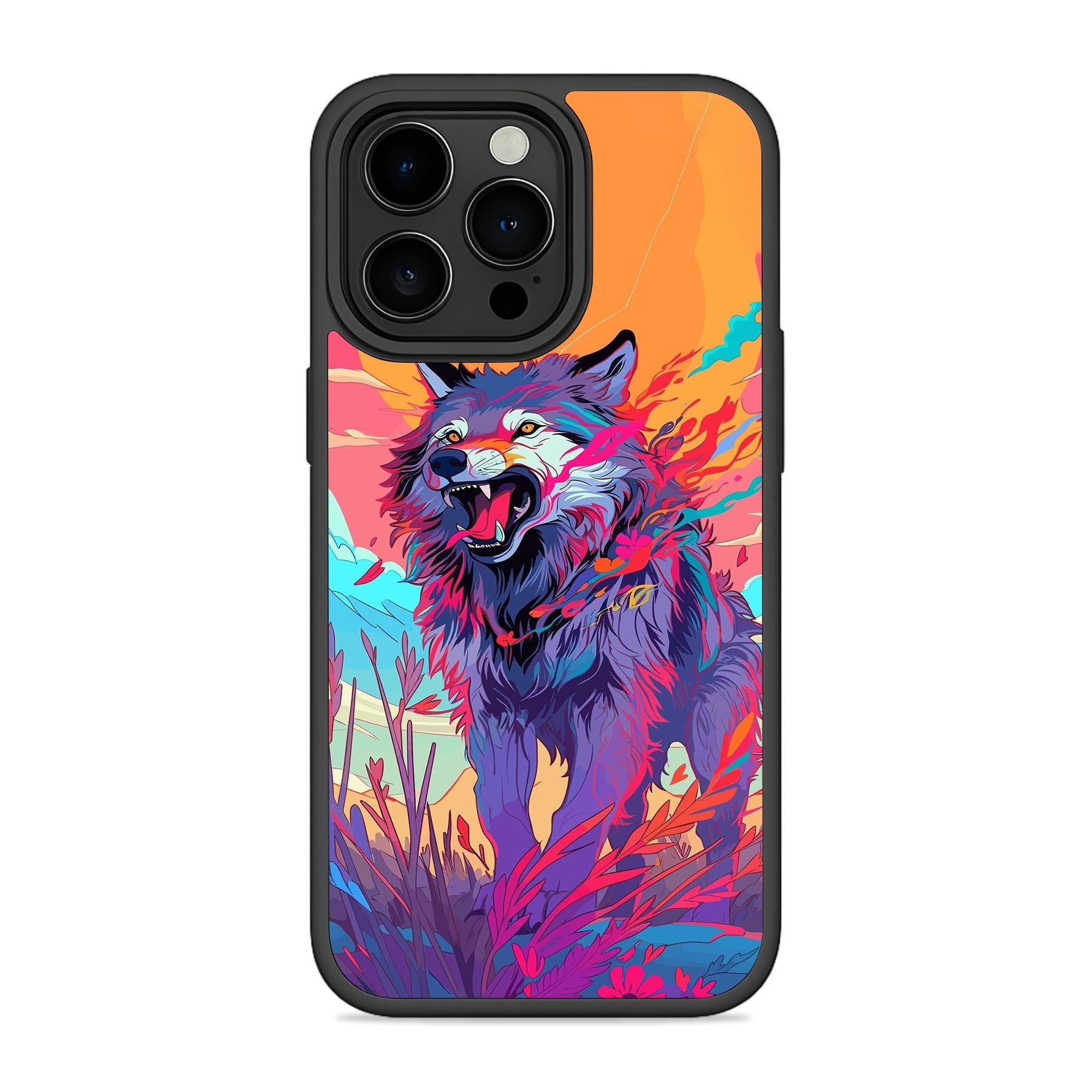Colour Wolf 3D Mobile Bumper Cover For iPhone & Samsung Main image