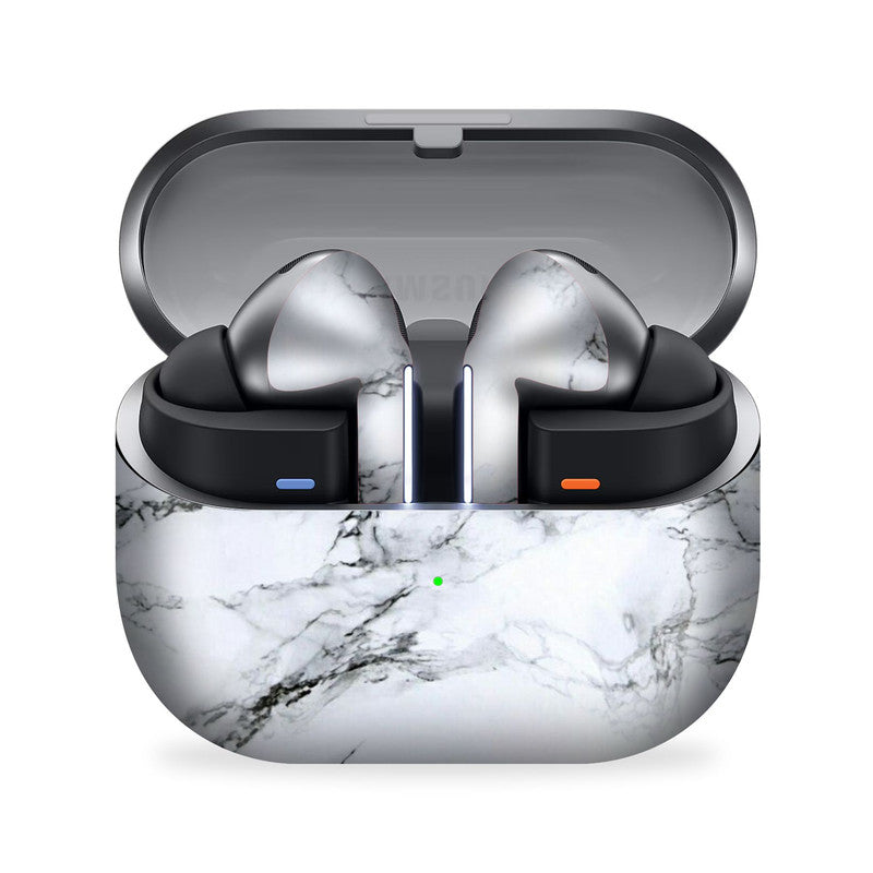 White Marble Galaxy Buds 3 Pro Skin Main image