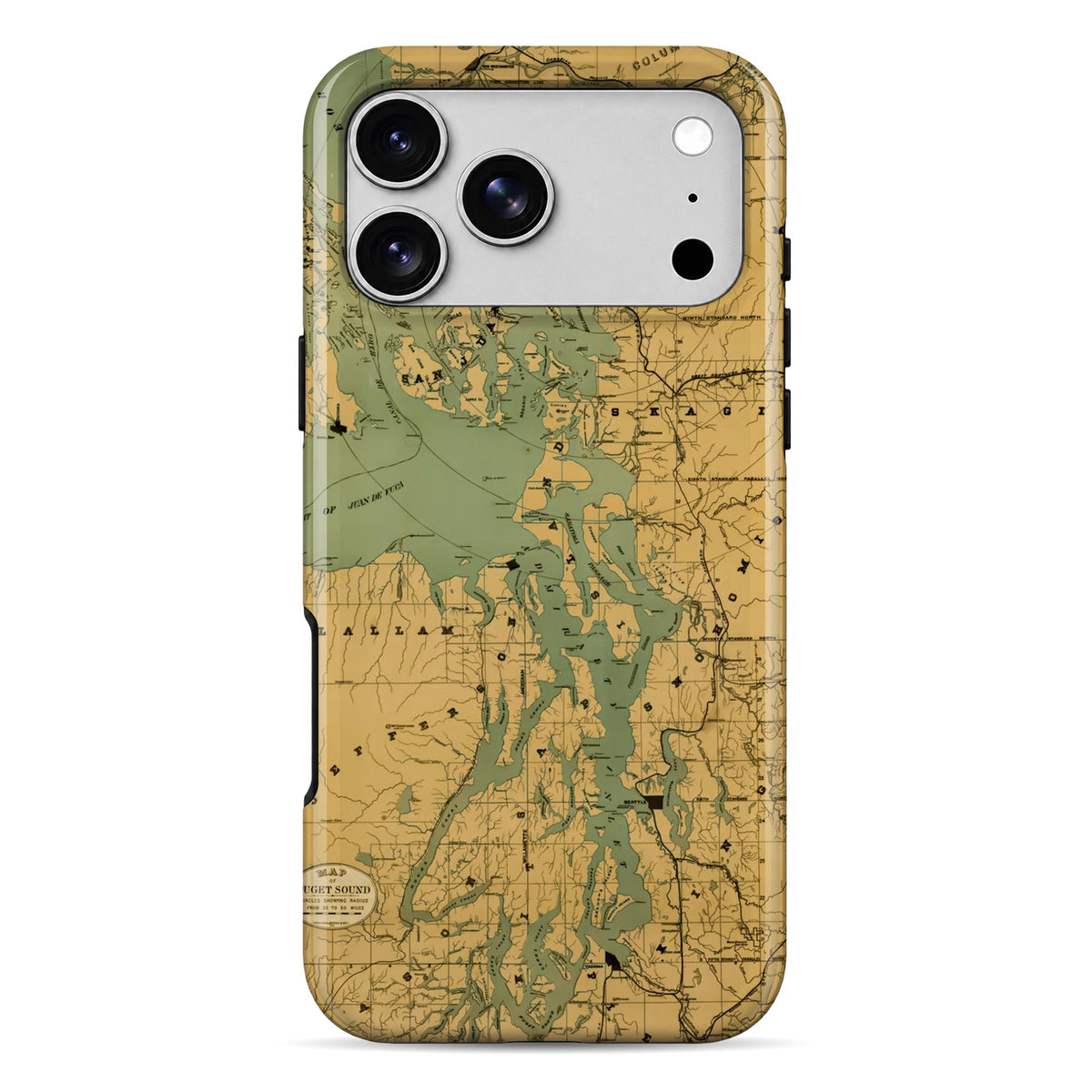 Map 1 | WrapCart Armor Double Layer Shockproof Glossy Phone Case Main image