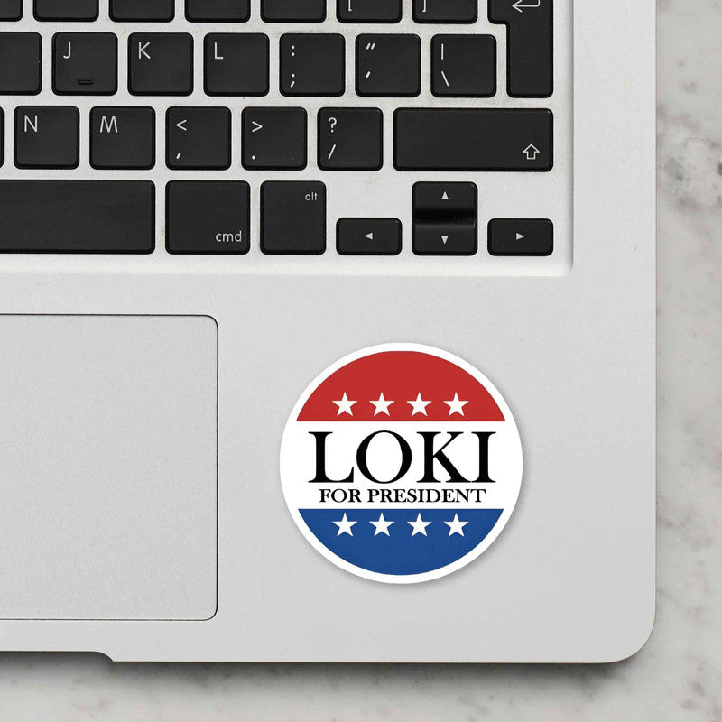 Loki For President Laptop Sticker Main image