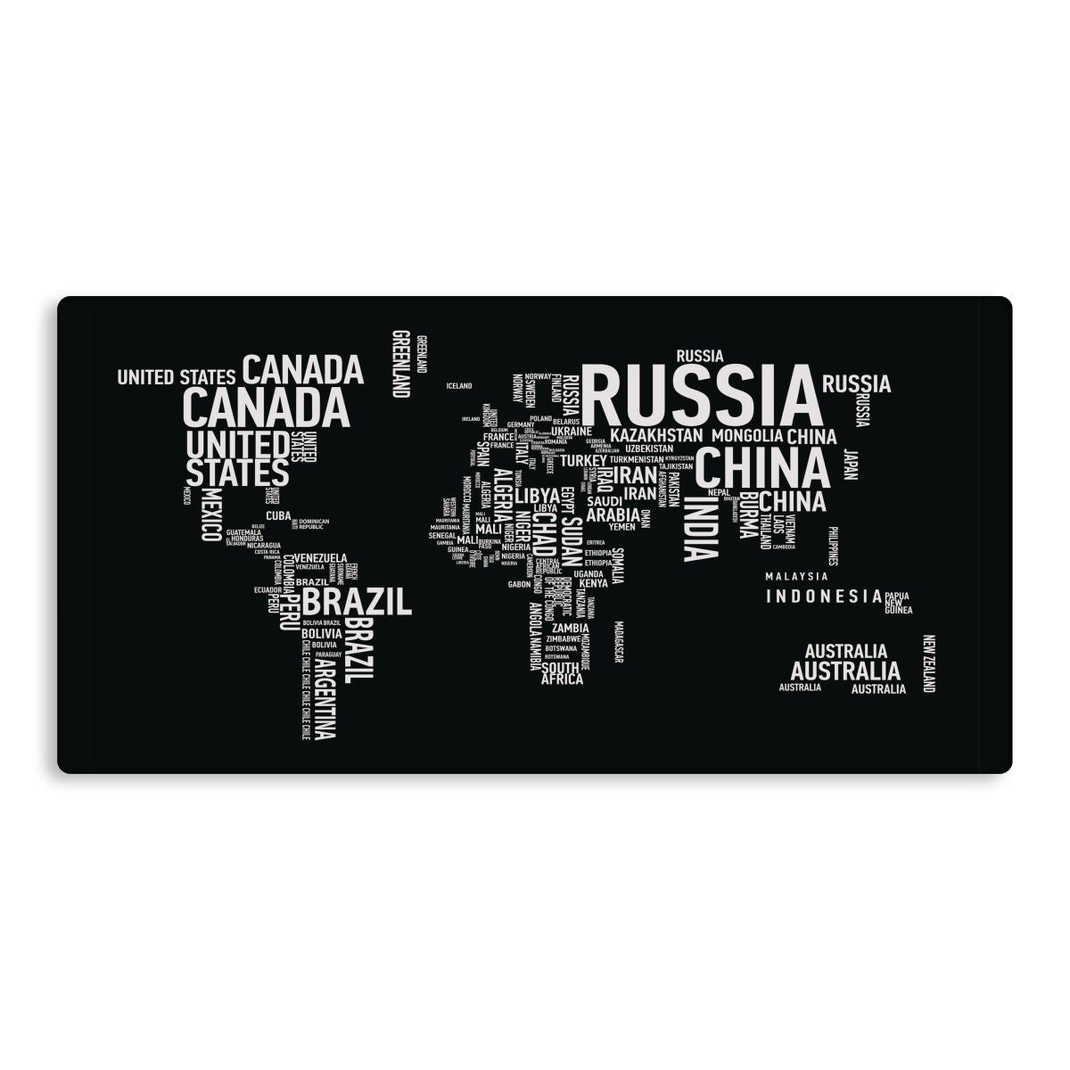 Word Map Tech Mat - Extra Large Mouse Pad Main image