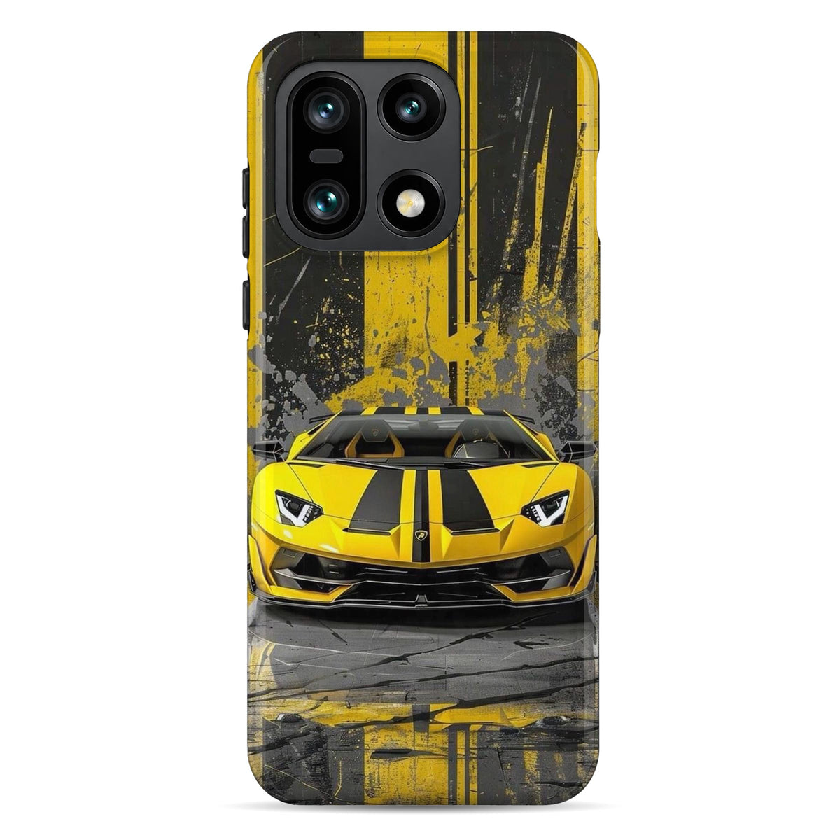 Yellow Racer | WrapCart Armor Double Layer Shockproof Glossy Phone Case Main image