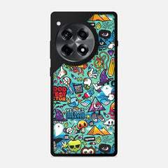 Blue Abstract Mobile Bumper Cover