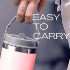 Personalized Coffee Tumbler - Large Insulated Travel Mug With Handle