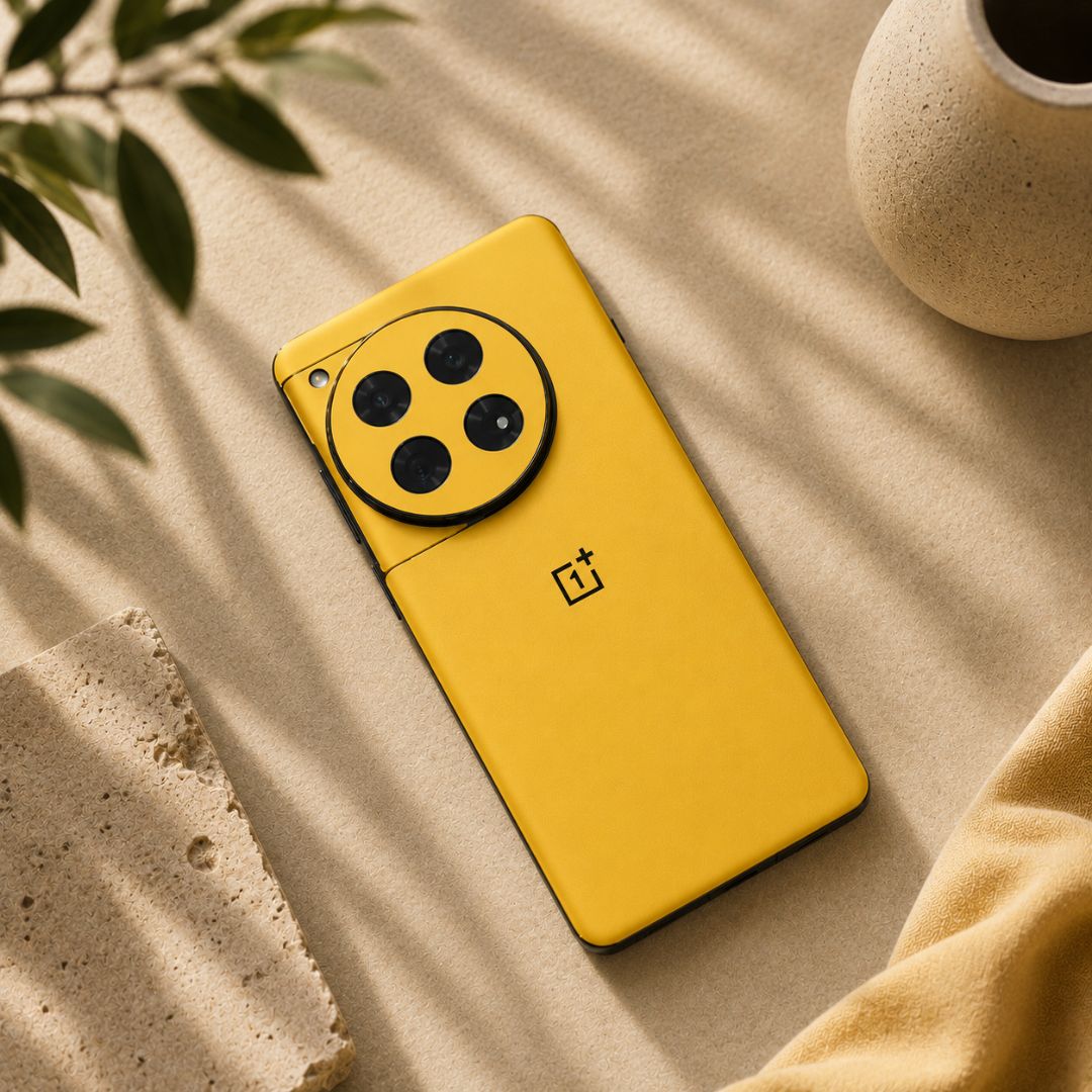 Matte Yellow Mobile Skin Main image