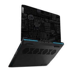 Black Glory Ideapad Gaming 3 Laptop Skin