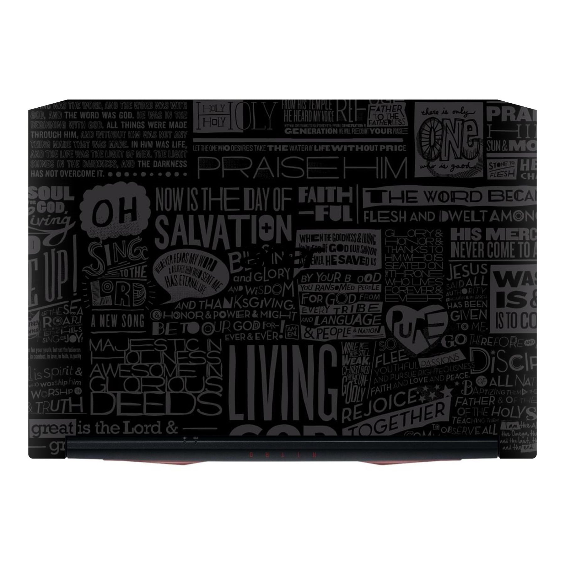 Black Glory Acer Nitro 5 AN515 Laptop Skin Main image