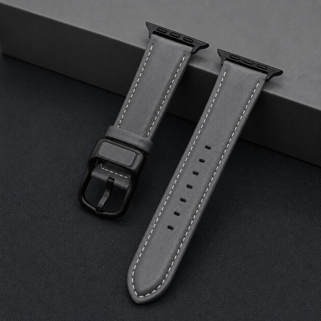 Apple watch Grey Weave Leather Strap Main image