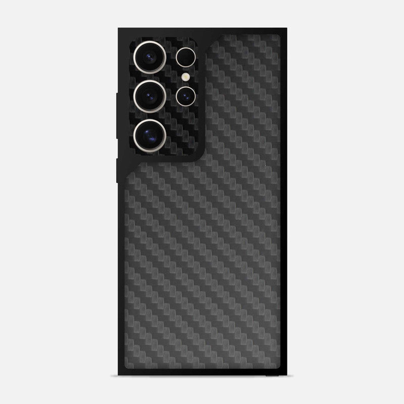 Black Carbon Bumper Mobile Cover - WrapCart Main image