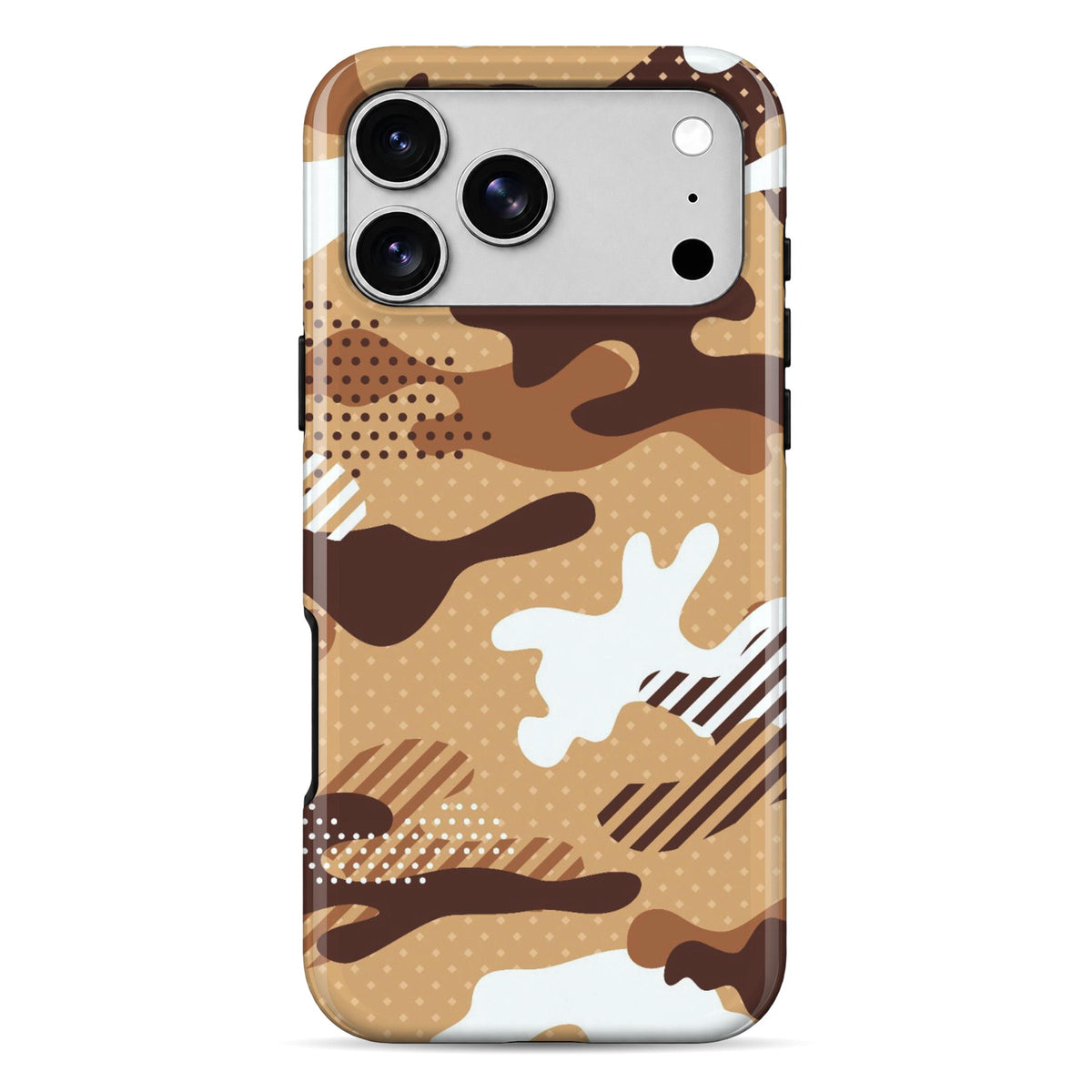 Military Brown Camo | WrapCart Armor Double Layer Shockproof Glossy Phone Case Main image